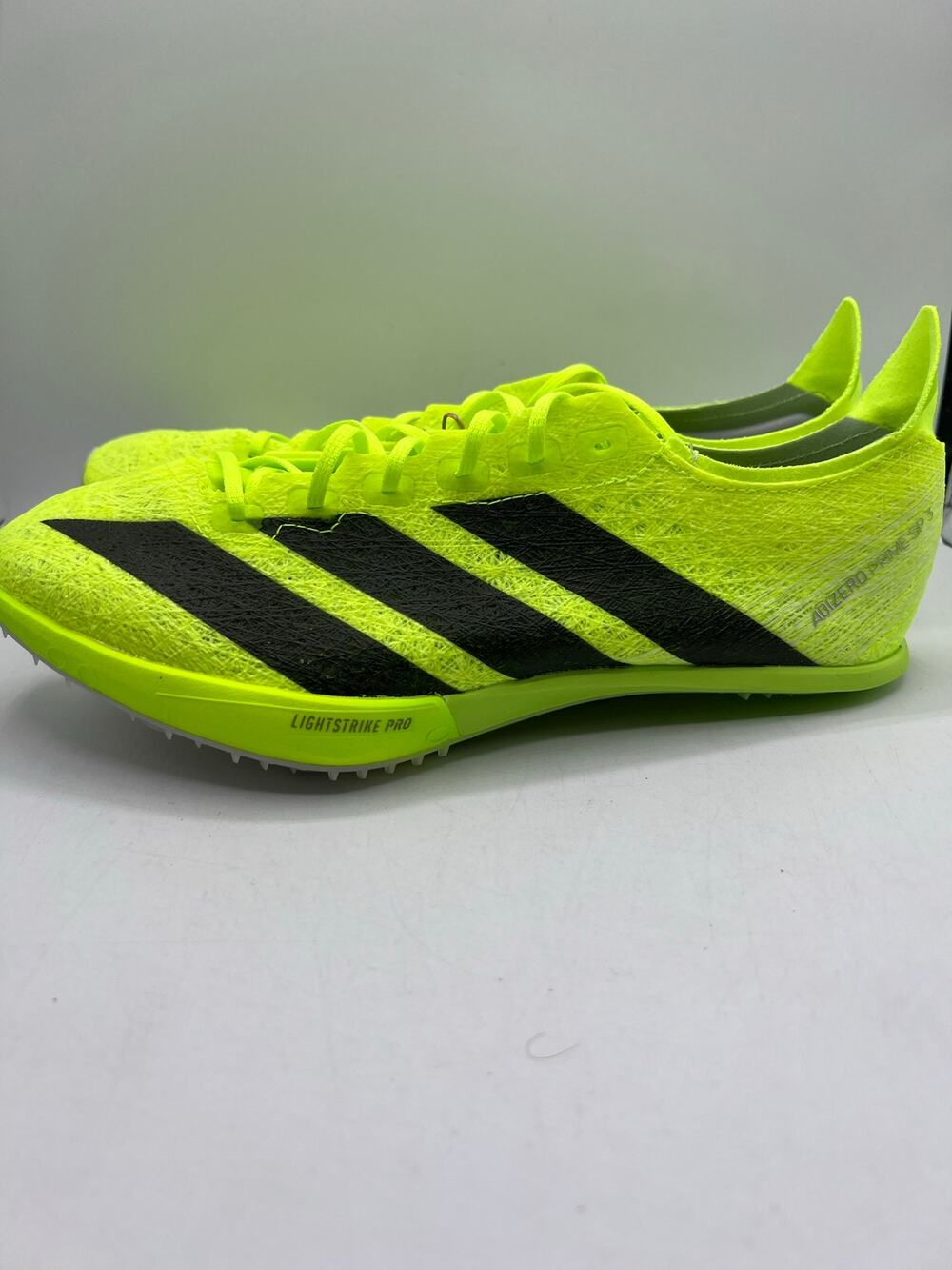 Adidas Adizero Prime SP 3 Strung ‘Lucid Lemon Black’ size 7.5 mens